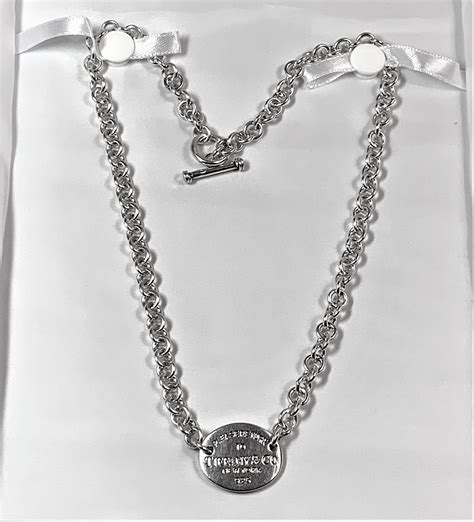 Authentic Tiffany & Co. Tag Necklace Please Return To Tiffany in ...