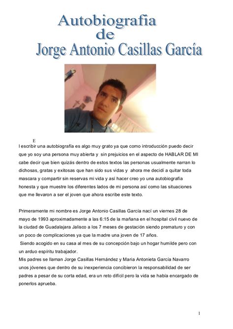 autobiografia de jorge Antonio Casillas Garcia