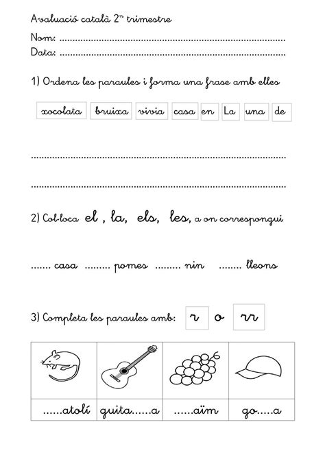Avaluació català 2n trimestre | Cuaderno de lectoescritura, Cuaderno de ...