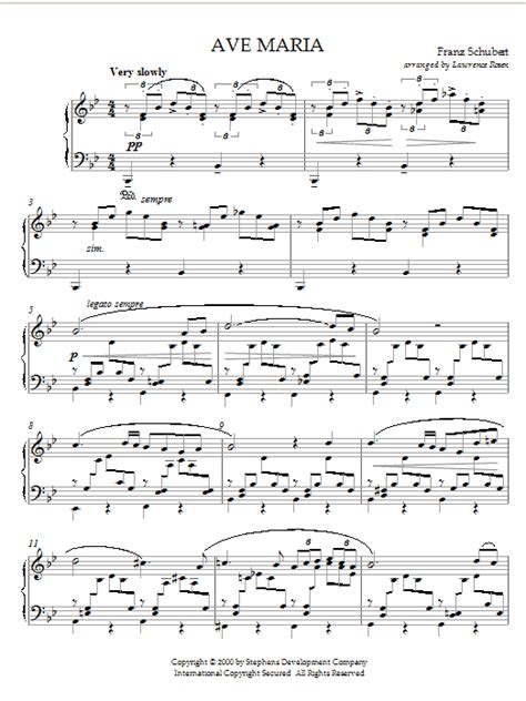 Ave Maria Sheet Music | Franz Schubert | Piano Solo