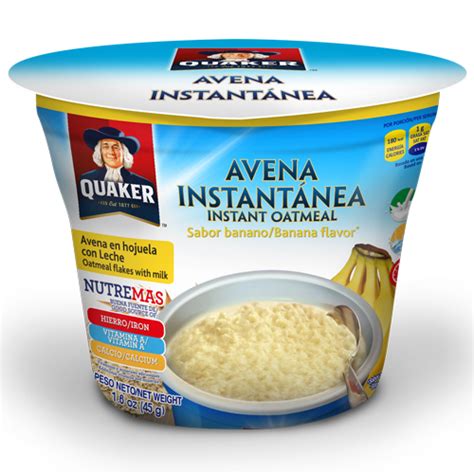 Avena Instantánea Quaker Sabor Banano 45 G | UDISA