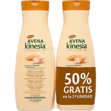 Avena Kinesia Gel de baño con serum de avena 100% Pack 2 ...