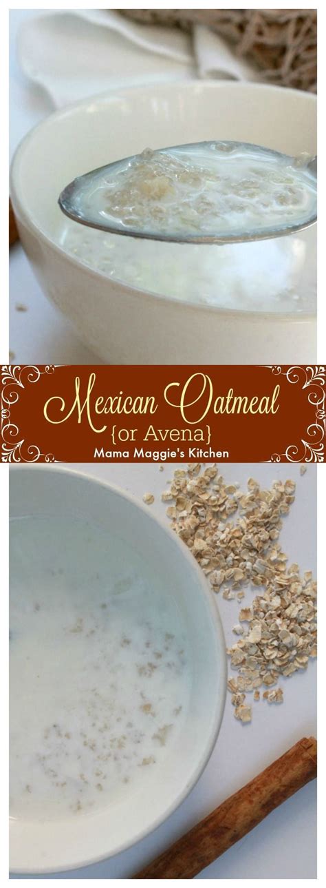 Avena, or Mexican Oatmeal, is a Mexican food classic ...