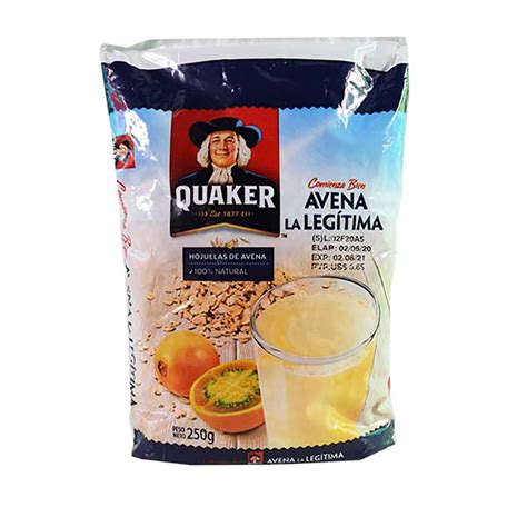 Avena quaker 250 g   Inicio