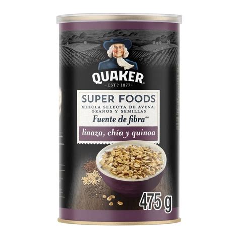 Avena Quaker Super Foods linaza chía y quinoa 475 g | Walmart