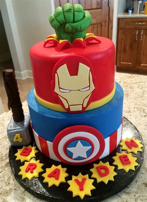 Avenger Cake   CakeCentral.com