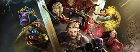 Avengers Infinity War Dual Monitor Wallpaper