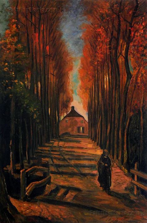 Avenue of Poplars in Autumn in 2020 | Van gogh art, Van ...