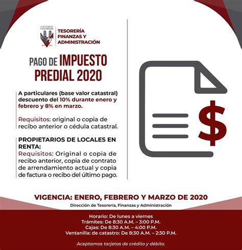 AVISO PAGO DE IMPUESTO PREDIAL 2020 | H. Ayuntamiento de Valladolid