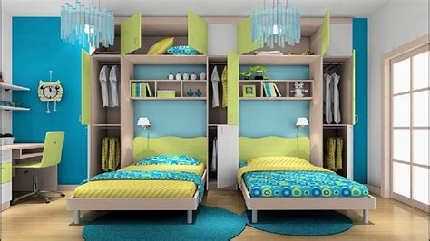 Awesome Twin Bedroom Design Ideas with Double Bed for Boys ...
