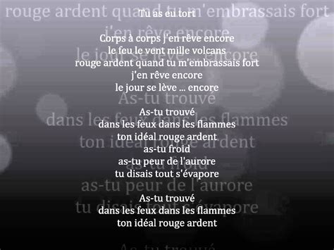 Axelle Red Rouge Ardent Paroles | French class, Class