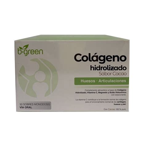 b green colageno |b green colageno sabor cacao|b green colageno sobres