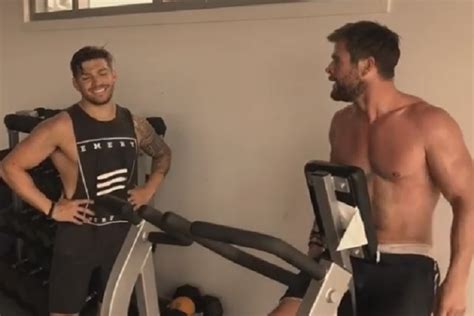 Babean en redes con el entrenamiento de Chris Hemsworth ...