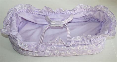 Baby Doll Bassinet carrier travel 15  bed Purple plush ...