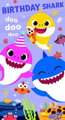 Baby Shark Happy Birthday Card   FREE 1st Class Shipping ...