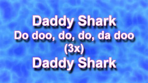 Baby Shark Song Lyrics   YouTube
