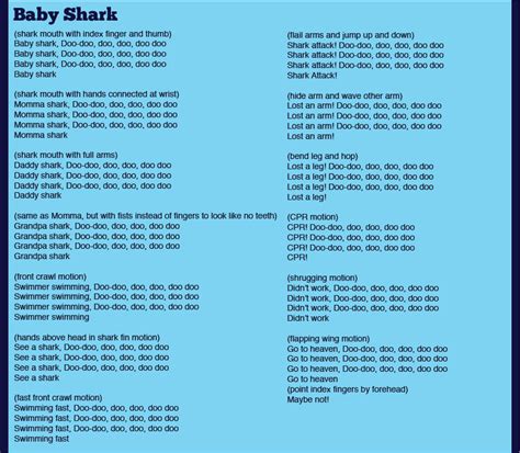 Baby Shark summer camp songs | Girl scout songs, Camp ...