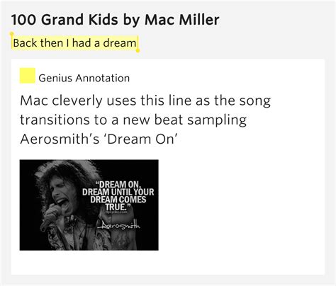 Back then I had a dream – 100 Grandkids Lyrics Meaning
