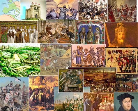 Baja Edad Media  Feudalismo, Cruzadas y Peste negra: Collage Edad Media