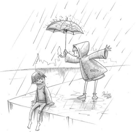 bajo la lluvia  lápiz  | Illustration, Male sketch, Art