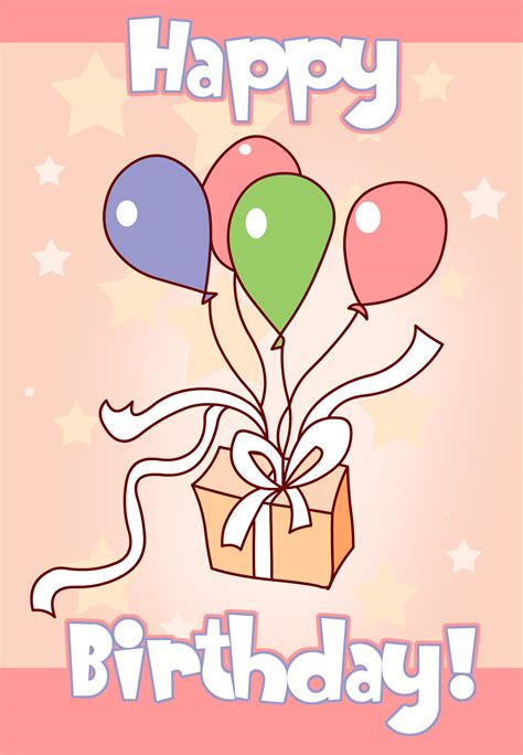Balloons And Cake   Birthday Card  Free  | Greetings Island