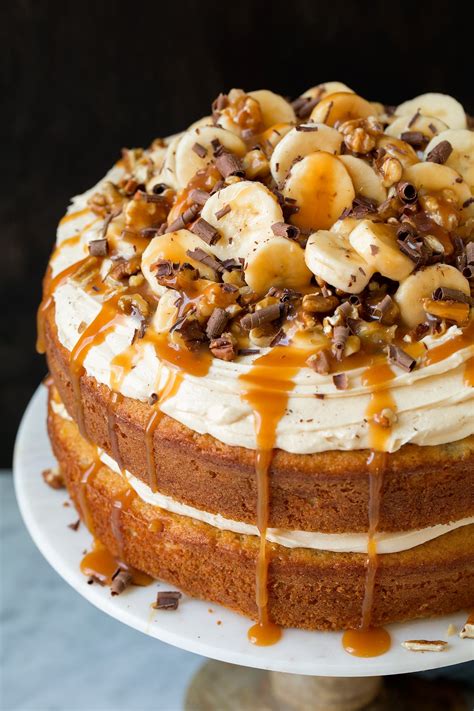 Banana Cake  with Salted Caramel Frosting    Cooking Classy
