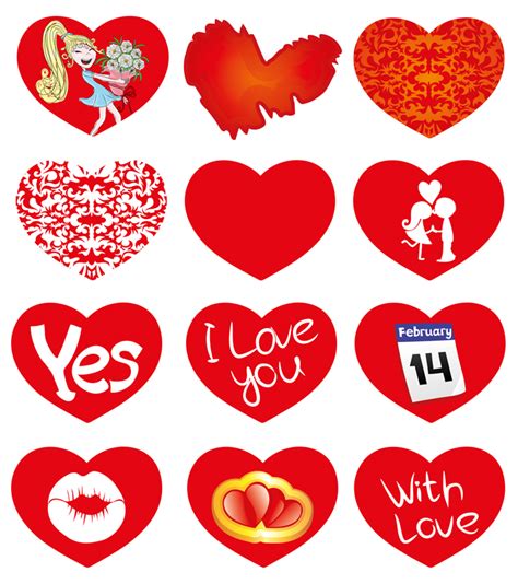 Banco de Imágenes: Corazones rojos para el día del amor y ...