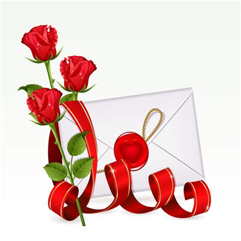 Banco de Imágenes Gratis: Postal con rosas rojas y una carta de amor ...