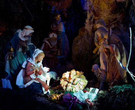 Banco de Imágenes: Imagen del Nacimiento de Jesús con María y José