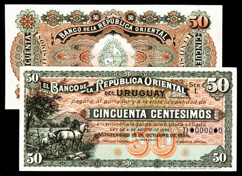 Banco De La Republica Oriental Del Uruguay, 1934 Uniface ...
