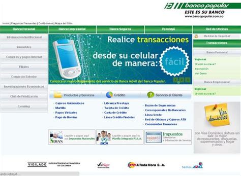 Banco popular colombia   Linea verde banco popular   Banco ...