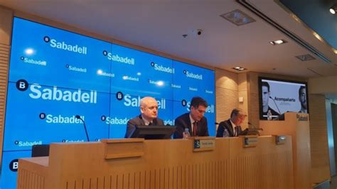 Banco Sabadell ya vale menos en Bolsa que su patrimonio neto