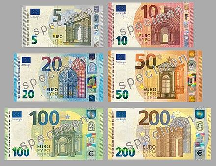 Banconote in euro   Wikipedia