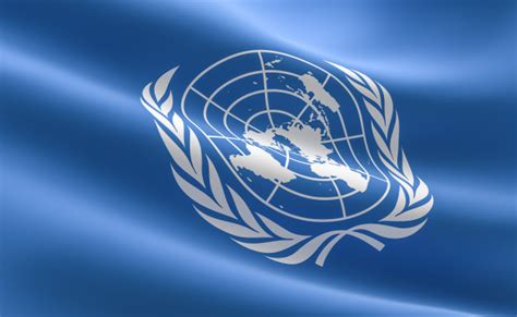 Bandeira das Nações Unidas. Ilustração da bandeira da ONU ...