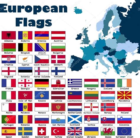 Bandera de Europa en orden alfabético — Archivo Imágenes ...