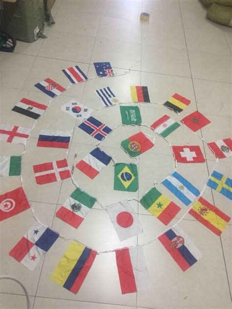 Banderas Banderines Del Mundial 32 Paises   $ 22.000 en ...