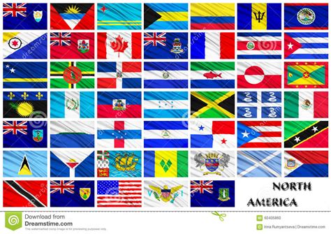 Banderas De Países Norteamericanos En Orden Alfabético ...