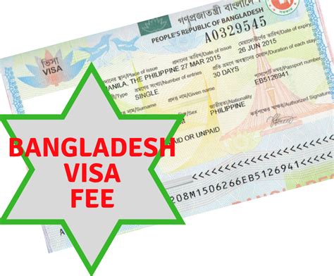 Bangladesh VISA Fees : how to get and pay for the VISA