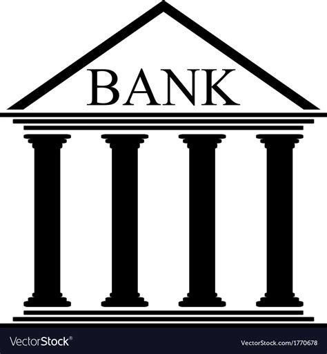 Bank icon Royalty Free Vector Image   VectorStock