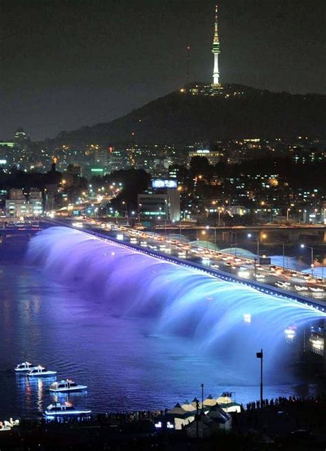Banpo Bridge fountain | Corea del sur turismo, Viajar a ...