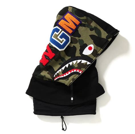 Bape Shark Face Mask Hood  Black  – Superbored Clothing Ltd.