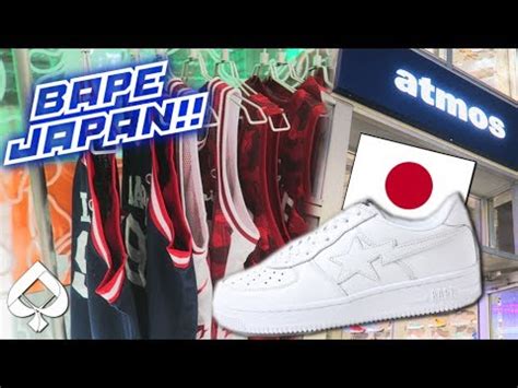 BAPE STORE in JAPAN | SNEAKER SHOPPING AT ATMOS! | JAPAN ...