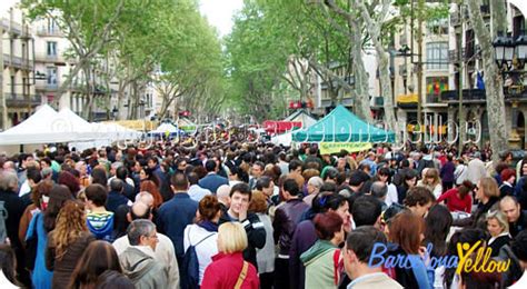 Barcelona 2023   Sant Jordi Day Barcelona. Rose & book festival 23 ...