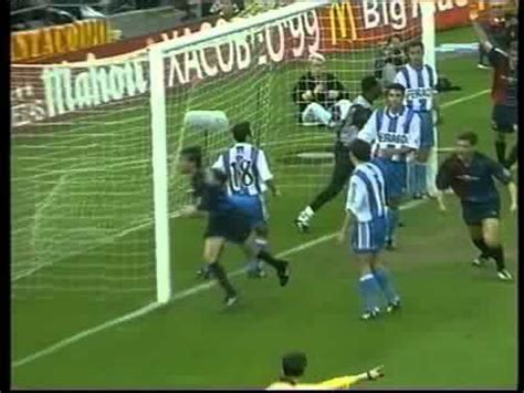 Barcelona 4   Deportivo de La Coruña 0  Liga 1998 99 ...