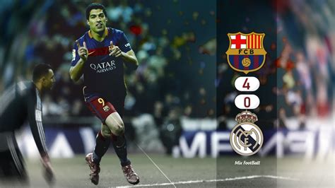 Barcelona 4 vs 0 Real Madrid 21 11 2015 Full Highlights HD   YouTube