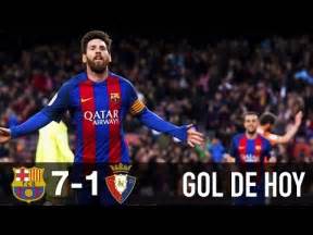 Barcelona 7 Osasuna 1 hoy || Doblete de Messi hoy   YouTube