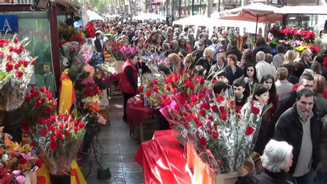 BARCELONA La Diada de Sant Jordi 2012   YouTube