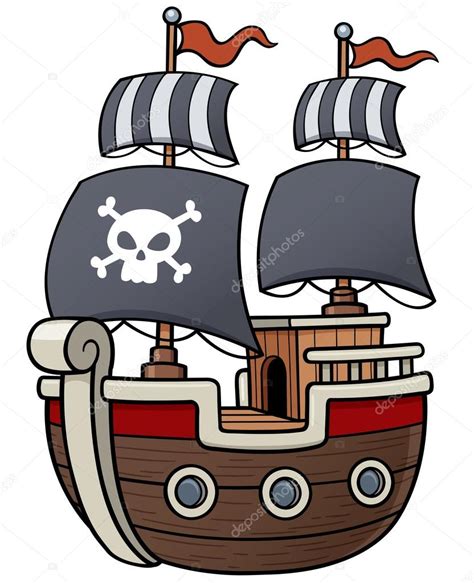 Barco pirata Imagen Vectorial de  sararoom #75485151 ...