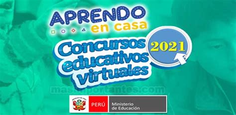 Bases de los Concursos Educativos Virtuales 2021 | RVM Nº 235 2021 MINEDU