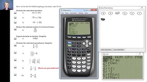 Basic TI Graphing Calculator Instructions   YouTube